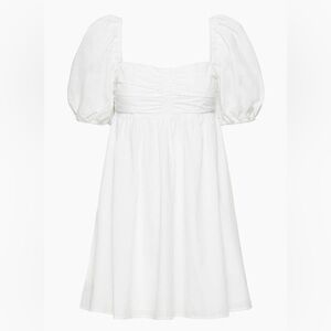 Aritzia White Puff Sleeve Dress